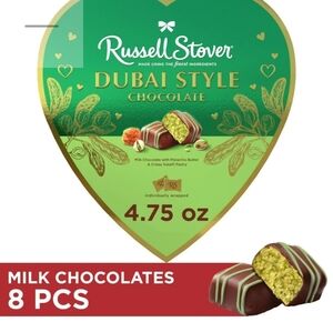Dubai Style Milk Chocolates - Green and Brown